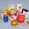 Caja para Hamburguesa Spot Engrosada Plegable-Gratis Para Llevar Empaque a Prueba de Grasa Caja de Empaque Desechable para Hamburguesa Venta al por Mayor