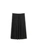 Falda plisada versátil de cintura alta, falda uniforme estilo preppy JK para mujer, falda de línea A de longitud media para otoño e invierno, efecto adelgazante, 42-80cm