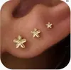 Más vendidos en Europa y América: Pendientes de latón chapados en oro auténtico, modernos y elegantes, un conjunto de joyería de alta gama para mujer que complementa cualquier atuendo.