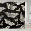 Cortina de ducha para baño, diseño de fantasma temática de Halloween, poliéster, material engrosado, impresión digital, personalizable con tu propia imagen