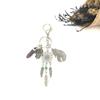Llavero estilo bohemio popular europeo y americano atrapasueños pluma de palma accesorios de piedra vintage llavero