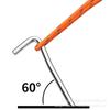 Tienda de campaña para acampar al aire libre clavo para suelo de camping signo de interrogación clavo de hierro galvanizado toldo de 7 palabras clavo para suelo de campamento clavo para suelo audaz de 18 cm