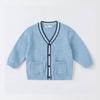 Fabricante personalizado 2024 primavera novo estilo meninos suéteres algodão puro roupas infantis crianças cardigans de malha bebê moda tops