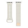 Adecuado para Apple Watch Iwatch1108765 Correa de Silicona Applewatch9 Hebilla Lightning Patrón de Ola Color Sólido