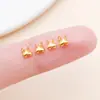 Botão de Pressão Lateral de Ferro Conector de Extremidade Dupla Orelha Fivela Pulseira Colar de Pérolas Artesanal DIY Fivela para Miçangas Ornamentos Acessórios