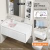 Gabinete de baño a prueba de humedad lavabo profundo lavabo izquierdo y derecho lavabo de cerámica lavabo de aluminio alveolar engrosado encimera integrada