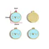 Acessórios para Joias de Liga DIY Letras Inglesas Amor Placa de Gotejamento de Óleo Pulseira Chaveiro Pingente de Colar W503