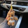 Navidad Inclinado Lindo Maillard Frijol Oso Peluche Llavero de Coche Colgante de Bolsa Colgante de Oso de Peluche Teddy