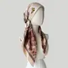 Lenços de Cabeça Cruzados Primavera e Outono, Modernos, Mais Vendidos no AliExpress e Amazon, Comércio Exterior Elástico de Cetim Lenços de Cabeça Femininos Atacado