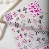 Cyansea Popular Transfronteiriça Menina Quente Y2K Europeu e Americano Estampa de Leopardo Coração Cruz Estrela Adesivo Decorativo DIY Capa de Celular