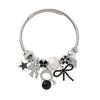 Pulseira da família Pan explosões transfronteiriças pulseira de miçangas DIY gato de pérola laço estrela de cinco pontas amor joias da moda