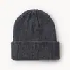 Gorro de Punto de Moda Sencillo para Otoño e Invierno Gorro de Lana para Exteriores para Hombres y Mujeres Gorro Cálido de Color Sólido para Exteriores Artículo Popular