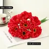 Venta Caliente Transfronteriza Estilo Ins Flor de Amapola de PU Flor Falsa Flor Artificial Adornos de Decoración para el Hogar y Bodas Gama Alta