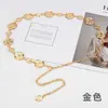 Cadena de Cintura de Metal Ins Bohemia Transfronteriza Accesorios para Mujer Placa de Flor Empalme Cinturón Cadena Corporal Retro Europea y Americana Joyería