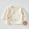 Ropa de Medio Cuello para Bebé Recién Nacido Primavera y Otoño 0-Marzo Algodón Puro Clase A Invierno Algodón de Aire sin Huesos Top de Medio Cuello Cálido