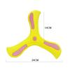 Frisbee de goma suave para lanzar a mano para niños, de EVA transfronterizo, disco de frisbee de tres hojas, bumerán interactivo para exteriores, juguete para padres e hijos