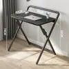 Escritorio plegable, mesa de computadora para estudiantes, adecuada para casas pequeñas, mesita de noche, mesa pequeña para dormitorios escolares, escritorio de estudio simple