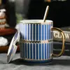 Taza Súper Hermosa, Exquisita Porcelana de Hueso Estilo Europeo Lujo Ligero, Taza Impresionante de Alto Valor, Taza de Agua Especial para Mujeres de Gama Alta