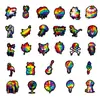 56 Peças de Adesivos Coloridos Estilo Splash-Ink para Compra Direta Transfronteiriça com Elementos de Animais da Moda, Adesivos Personalizados DIY com Tema Panda