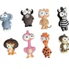 Llavero Colgante Muñeco Animal Dibujo Animado Ojos Grandes Jirafa Rey León Llavero para Bolso Pequeño Regalo Temático Mayoreo
