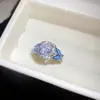 Anel aberto redondo com borboleta e gotas de óleo cravejado de zircônia, toque de nicho de alta qualidade, luxo leve, joia elegante e versátil