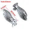 Hay Peces Cada Año Acero Inoxidable 304 Cuentas Pequeñas con Forma de Pez Color Dorado de 18 Quilates que Conserva el Color Cuentas Sueltas para Manualidades Cuentas de Buena Suerte Accesorios para Joyería