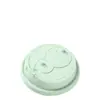 Tapa de vaso desechable para té de leche, forma de calabaza, color verde menta, diámetro de 90 mm, negra, sellable, transpirable, tapa de café engrosada