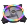 Ventilador de refrigeración para computadora de 12 cm Double Halo 12025 ARGB streamer, ventilador de chasis de doble apertura colorido