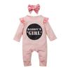 Roupas Infantis Outono Camuflagem Macacão Estampado com Letras para Bebês Roupa para Passeio de Bebê Macacão para Meninas Roupa para Bebês