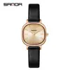 Reloj Sanda para Mujer Estudiante Tendencia de Moda Correa Impermeable Reloj de Cuarzo Casual Simple Reloj con Correa de Acero