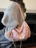 Bolso Tote Versátil Estilo Coreano Nuevo para Niñas, Bolso Tipo Dumpling Grande de Capacidad, Casual y Sencillo, Bolso de Hombro Cruzado para Estudiantes para la Clase
