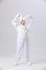 Coelho Branco Jardim de Infância Coelhinho Desempenho Animal Infantil Coelho Branco Traje de Desempenho Roupas de Palco Coelho Desempenho Traje