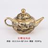 Bule de cobre Copo de vinho pequeno de cobre Chá doméstico Gota de água Pote de vinho Cobre Artesanato semi-artesanal Ornamentos Latão Único Pote