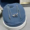 Colar de ouro 18k de alta qualidade com ferradura e fecho de oito para mulheres, versátil e luxuoso, um presente perfeito para namorada ou melhor amiga