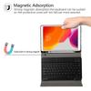 Funda de cuero suave de TPU con teclado Bluetooth y ranura para lápiz para iPad Pro de 10,2 pulgadas (2021/2020/2019)
