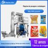 Máquina Embaladora Automática de Pesagem de Grânulos Máquina de Embalar Batatas Fritas Lanches de Nozes Máquina de Embalar Alimentos Inflados com Preenchimento de Nitrogênio