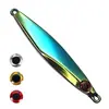 Placa de ferro romboidal de arremesso longo chip nu isca Luya isca de lantejoula bico especial para robalo pesca marítima cavala água doce isca artificial