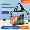 Bolsa Cosmética Transparente de PVC Logotipo Personalizado Bolsa de Armazenamento Transparente Bolsa Cosmética de Grande Capacidade Bolsa de Natação Fitness para Artigos de Higiene Pessoal
