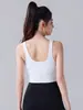 Top de yoga lulu primavera e verão, sutiã esportivo para mulheres, regata à prova de choque para corrida, sutiã que valoriza as costas, roupas fitness