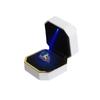 Caixa de jóias octogonal com luz LED caixa de anel de luz pintada caixa de pulseira de colar led caixa de embalagem caixa atacado fábrica em estoque