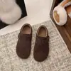 Zapatos de Algodón de Lana para Mujer Otoño e Invierno 2025 con Forro Polar, Zapatos Cálidos Grises de Piel Sintética, Zapatos Birkenstock sin Cordones, Zapatos Cómodos con Aumento de Altura Interior