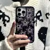 Superventas de Amazon Estilo Fresco Dulce Oscuro Y2K Estrella de Cinco Puntas Funda para iPhone 17/18 Pro Max Agujero Grande Carcasa Dura Negra