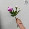 2 peonías artificiales, flores artificiales realistas de alta gama para decoración del hogar y arreglos florales de hotel