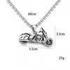 Fabricantes europeos y americanos de joyería suministro directo collar con colgante de acero de titanio para motocicleta moderno para hombre retro acero inoxidable colgante de motocicleta