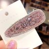 Horquilla Coreana para Mujer con Pedrería Clip de una Palabra Ins Diamantes Completos Clip para Flequillo Horquilla Lateral con Clip de Borde de Diamantes Accesorios para el Cabello para Niñas