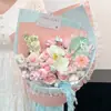 Gasa Perlada Estilo Francés Plisado Encaje Accesorios Florales Falda de Envoltura de Flores Hecho a Mano DIY Flor de Cinta Tienda de Flores Al por Mayor