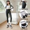 Leggings Pele de Tubarão Roupas Externas Femininas Primavera e Outono Levantamento da barriga Quadril Cintura Alta Suspensão forrada de lã Modelagem Calças de Ioga Calças Femininas