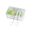 Cepillo de dientes con perlas liberadoras, doble perla y doble hilo dental, adecuado para viajes y viajes de negocios, un hilo dental y cepillo de dientes dos en uno, portátil y desechable, personalizable