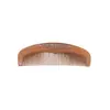 Peine de Sándalo Tallado Doble Cara Antiguo para Mujeres, Peine de Luna para Cabello Largo, Peine Masajeador Doméstico Antiestático de Madera de Durazno Antigua Natural