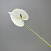 Flor de Simulación 3D Anturio Tacto PU Lirio Flamenco Alocasia Boda Flor Artificial Decoración del Hogar Anturio de Simulación